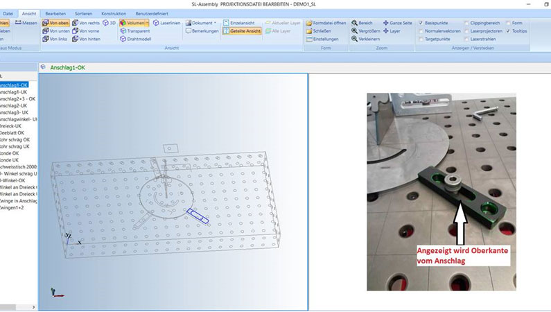 SL Assembly - Le logiciel pour créer des fichiers de projection Modul 1