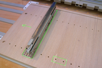 Holzplatte Laserprojektion für die Holzbearbeitung