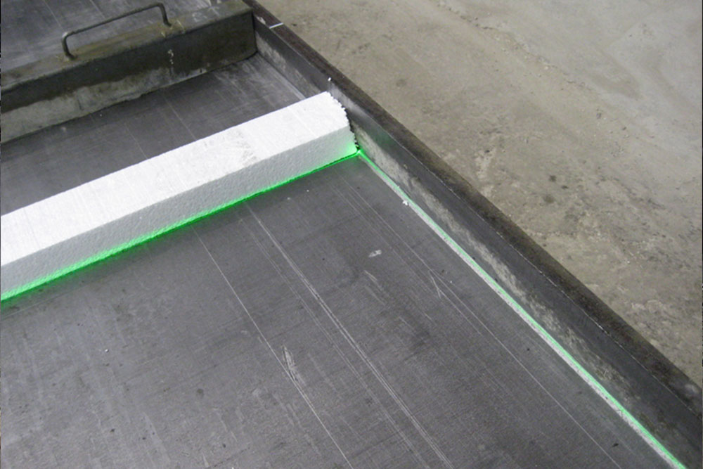 Systèmes de projection laser pour les industries du béton