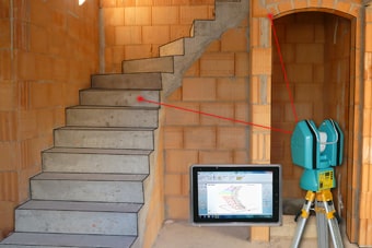 The ProCollector L laser measuring system for 3D measurements in interior construction