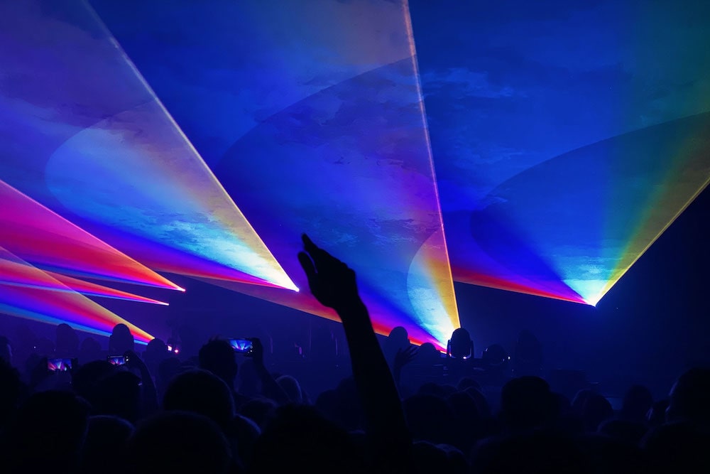 Laser-Projektion am Himmel - SL Laser News
