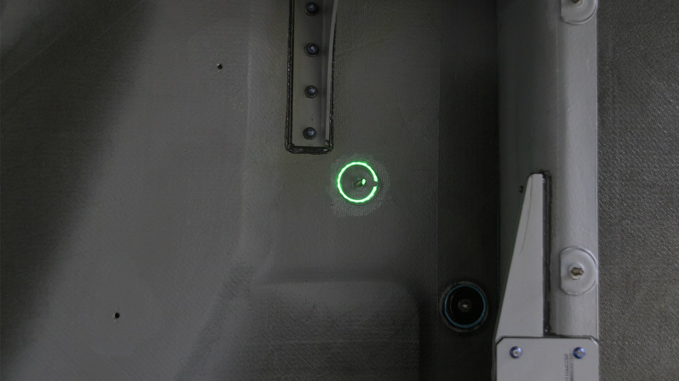 Laserprojektion in der Vermessung von Bauteilen, beim Flugzeug- und Bootsbau.