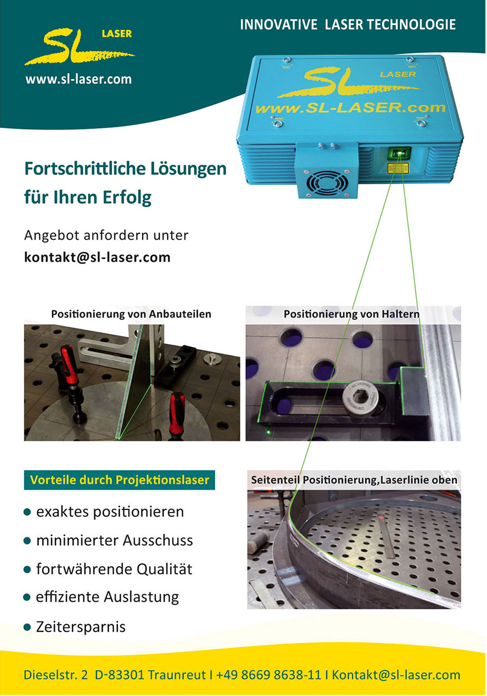 Wir liefern Lösungen mit unseren Lasersytemen und Softwarelösungen