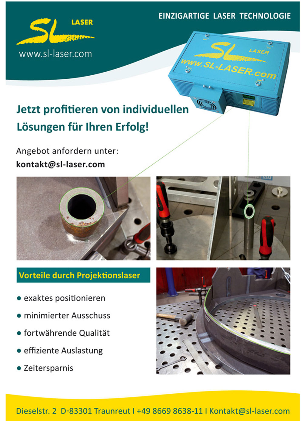 Wir liefern Lösungen mit unseren Lasersytemen und Softwarelösungen