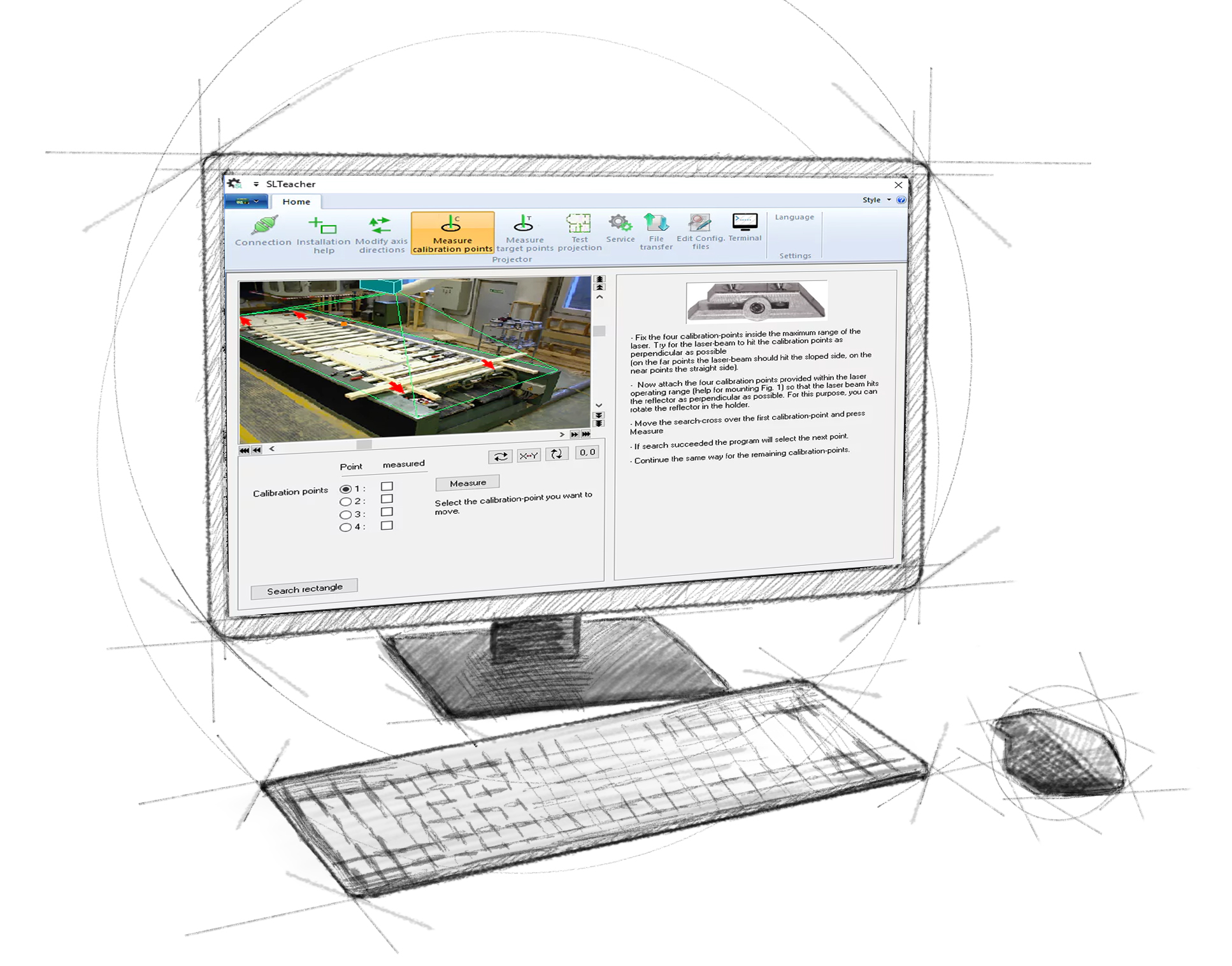 Software für die Laserprojektoren von SL Laser