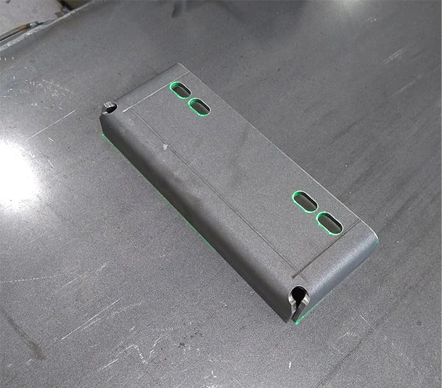 Bauteilkontur Projektion an Blechteilen