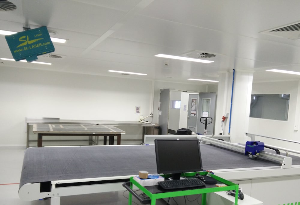 Lasers de projection et systèmes de mesure pour l'industrie textile