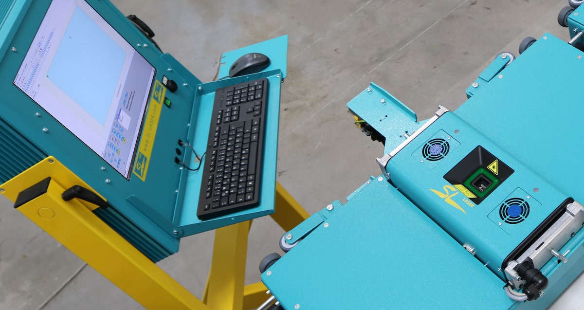 Laser systems in connection with an industrial PC